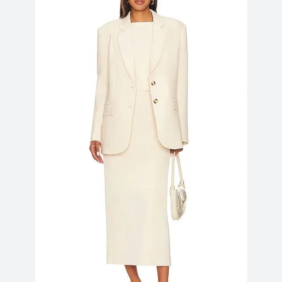 L'Academie Jackets & Blazers - Lacademie Cream Women's Blazer